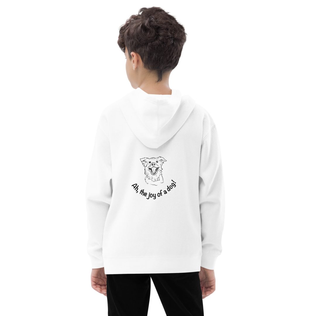 Ah, the Joy of a Dog Youth Hoodie - Image 10