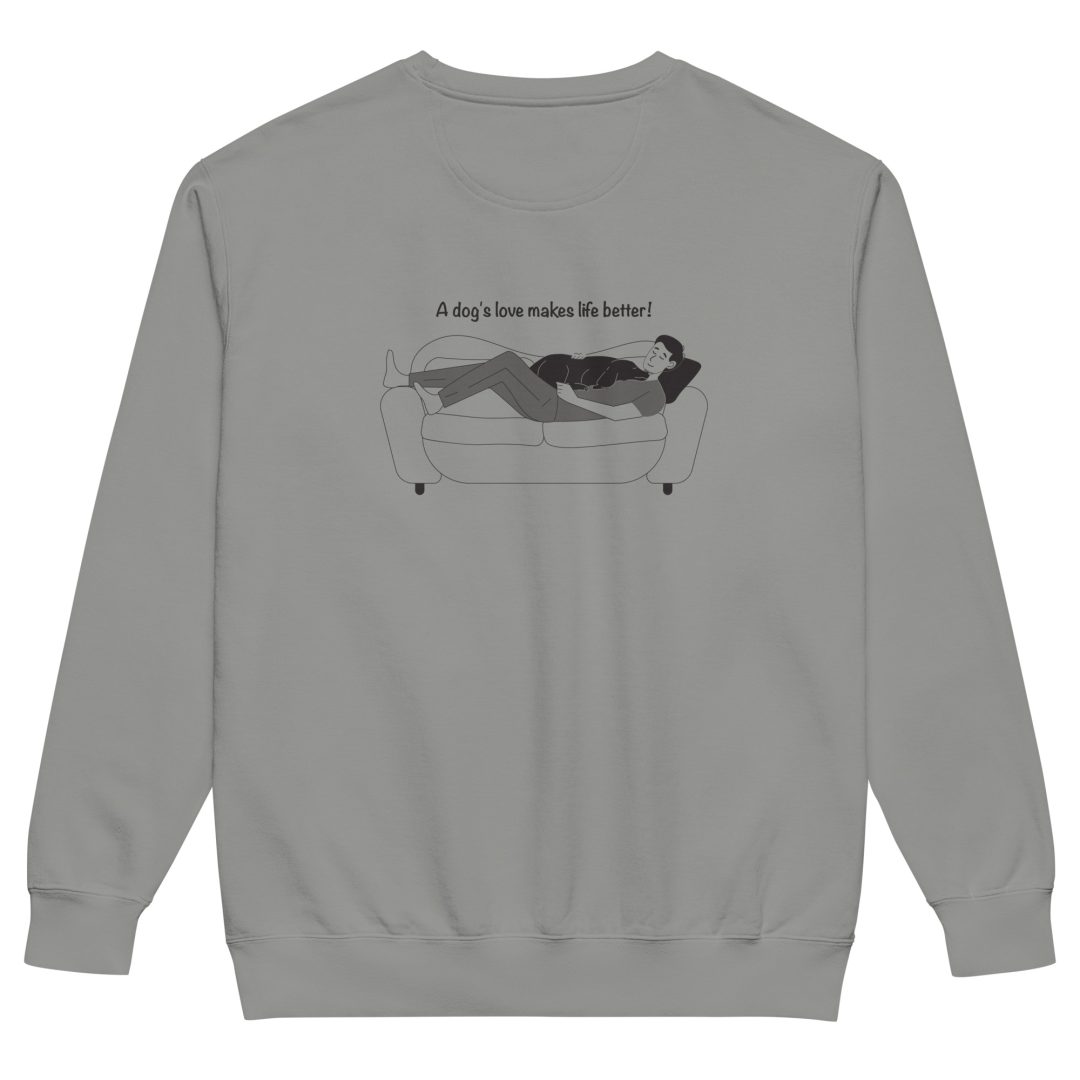 A dog's love makes life better Unisex sweatshirt - Image 3