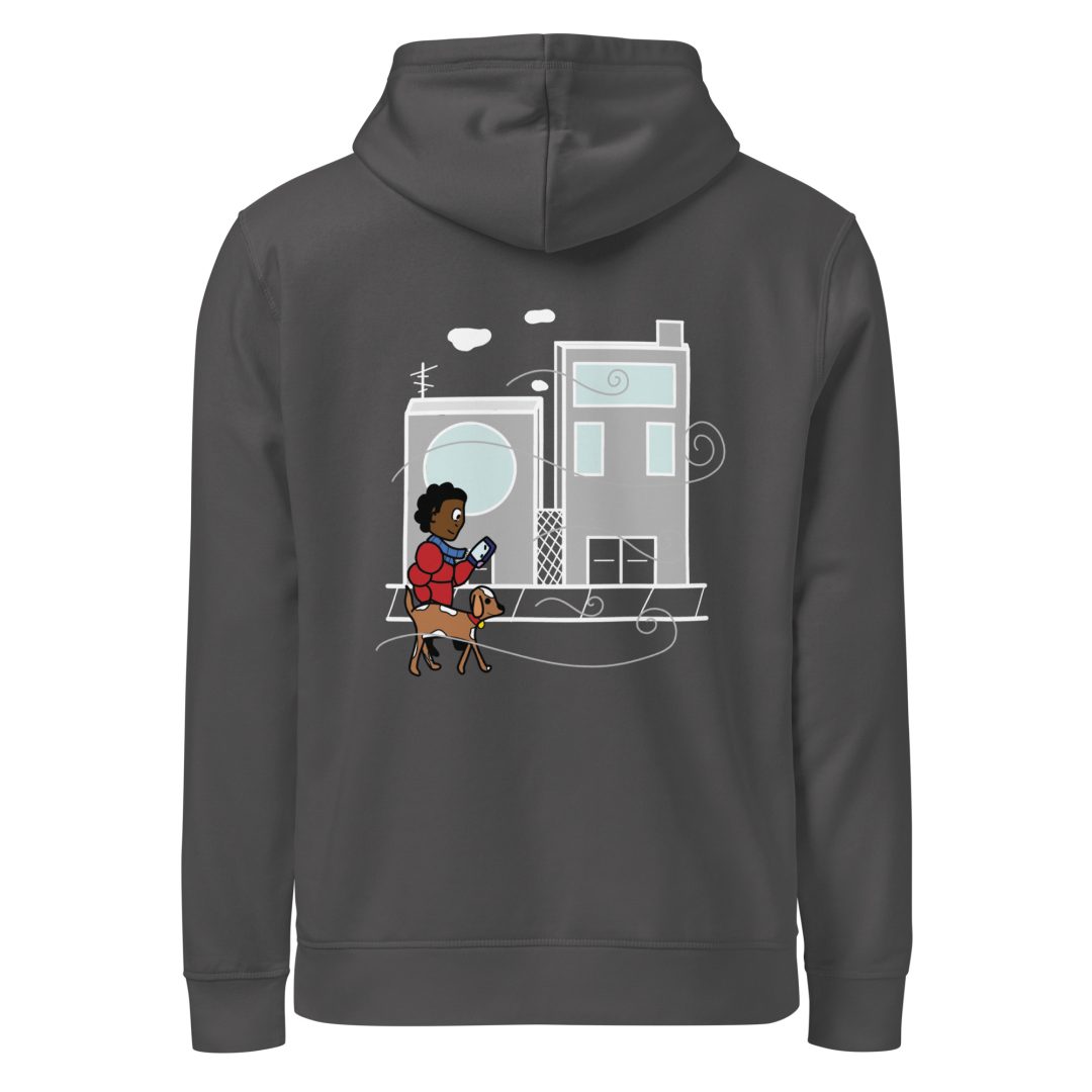 City Walk Unisex organic hoodie (Dark colors) - Image 14