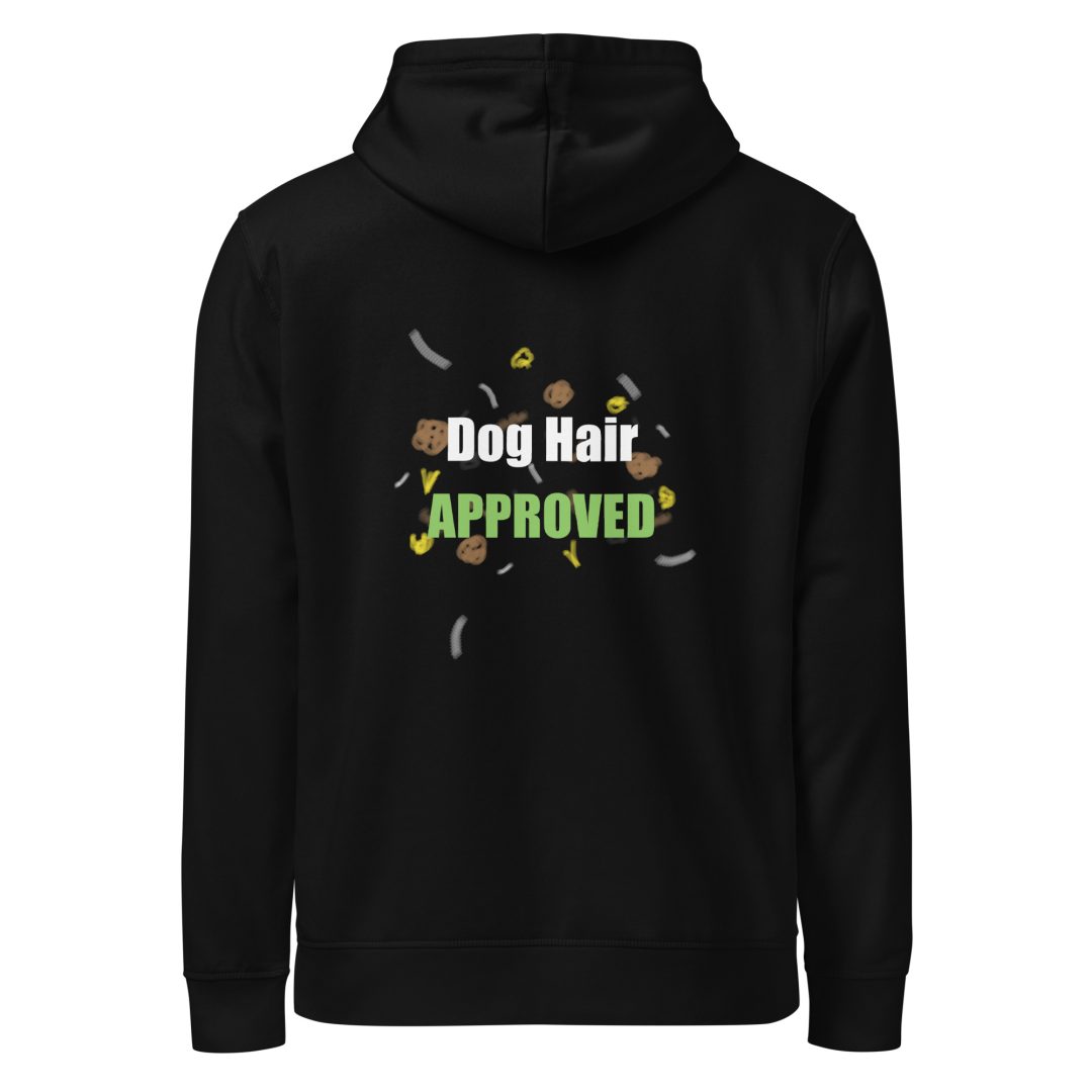 Dog Hair Approved Unisex organic hoodie (Dark colors)