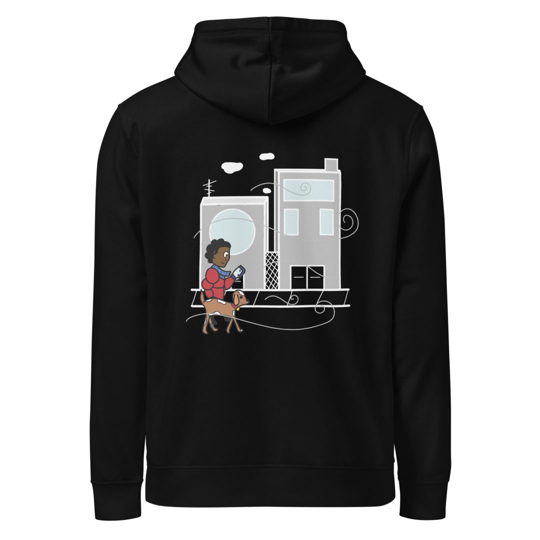 City Walk Unisex organic hoodie (Dark colors)