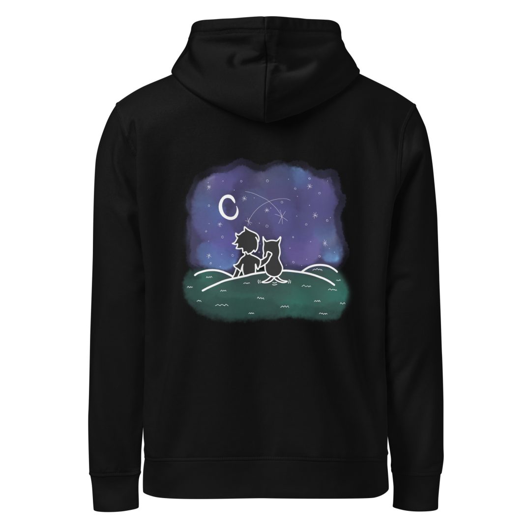 Star Gazing Unisex organic hoodie(Dark colors)