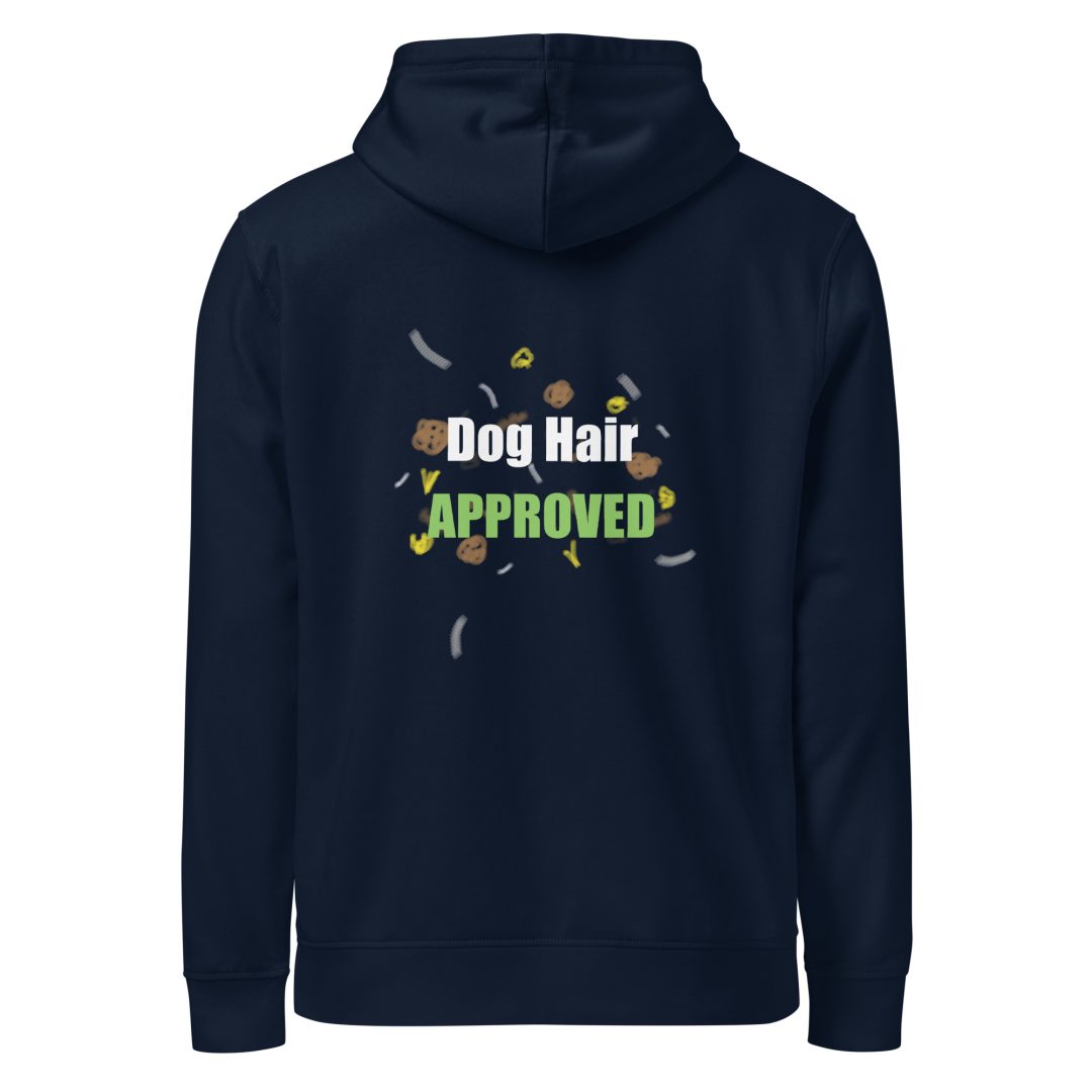Dog Hair Approved Unisex organic hoodie (Dark colors) - Image 6