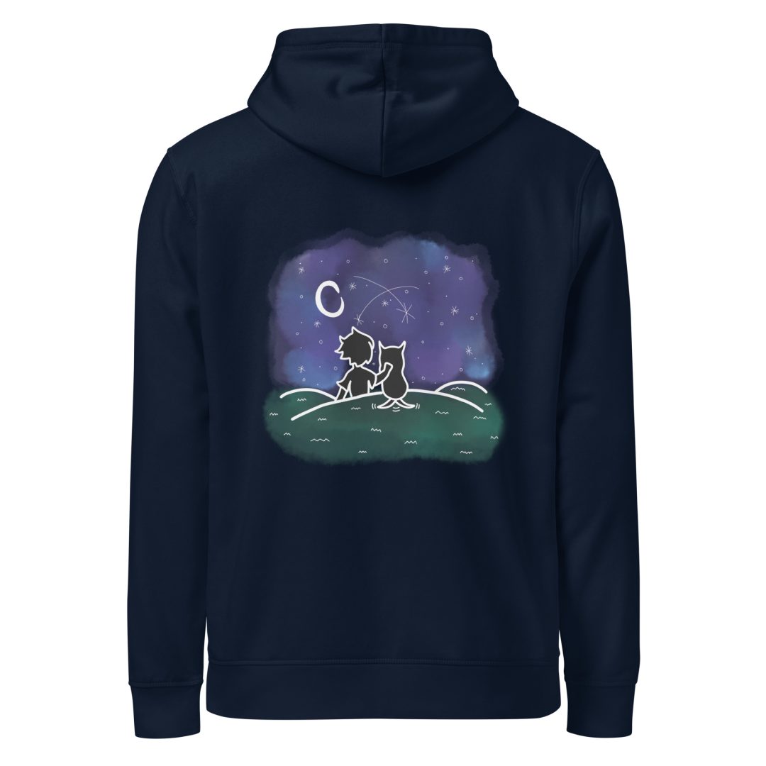 Star Gazing Unisex organic hoodie(Dark colors) - Image 6