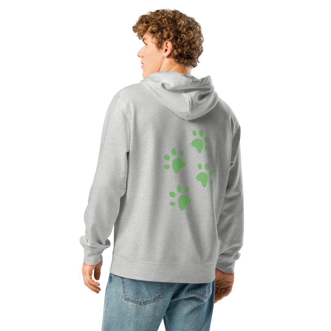 Paw prints Unisex organic hoodie