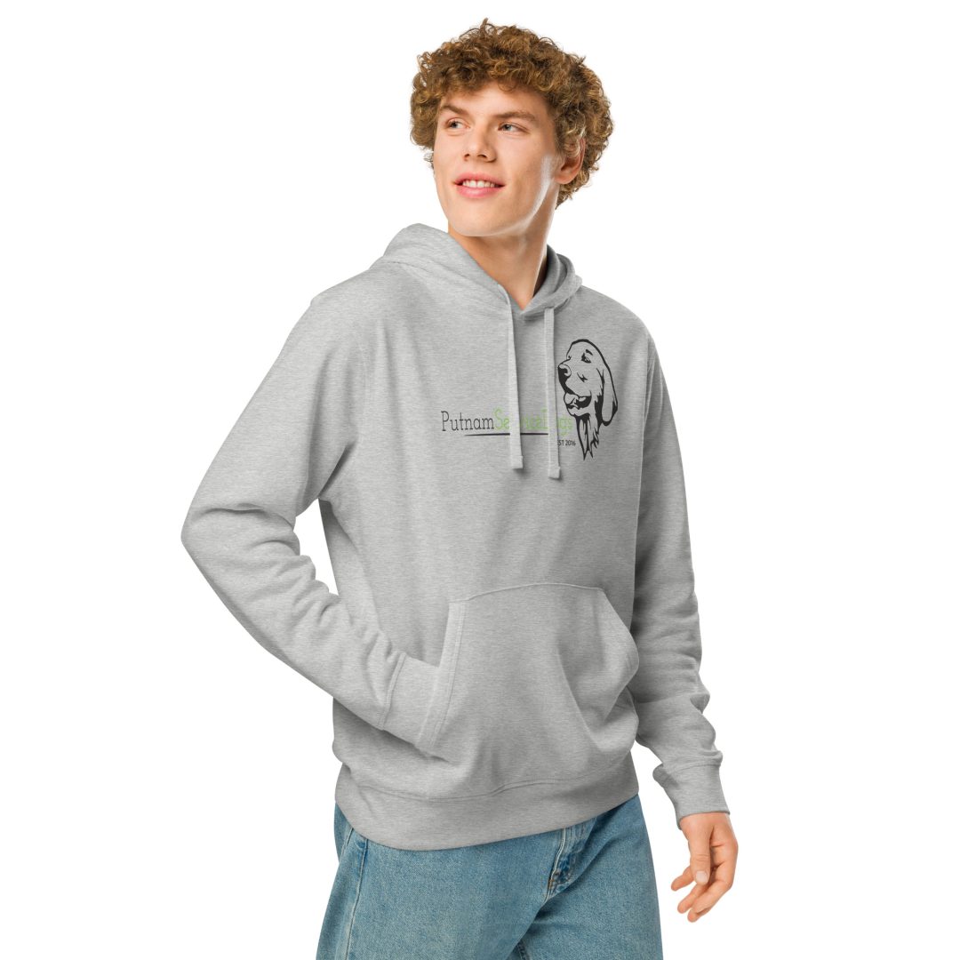 Paw prints Unisex organic hoodie - Image 3