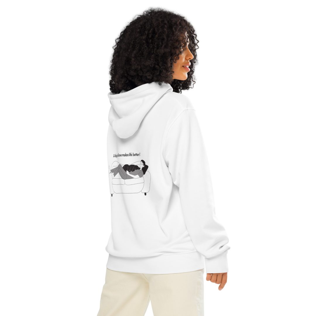 A dog's love makes life better Unisex organic hoodie - Image 6