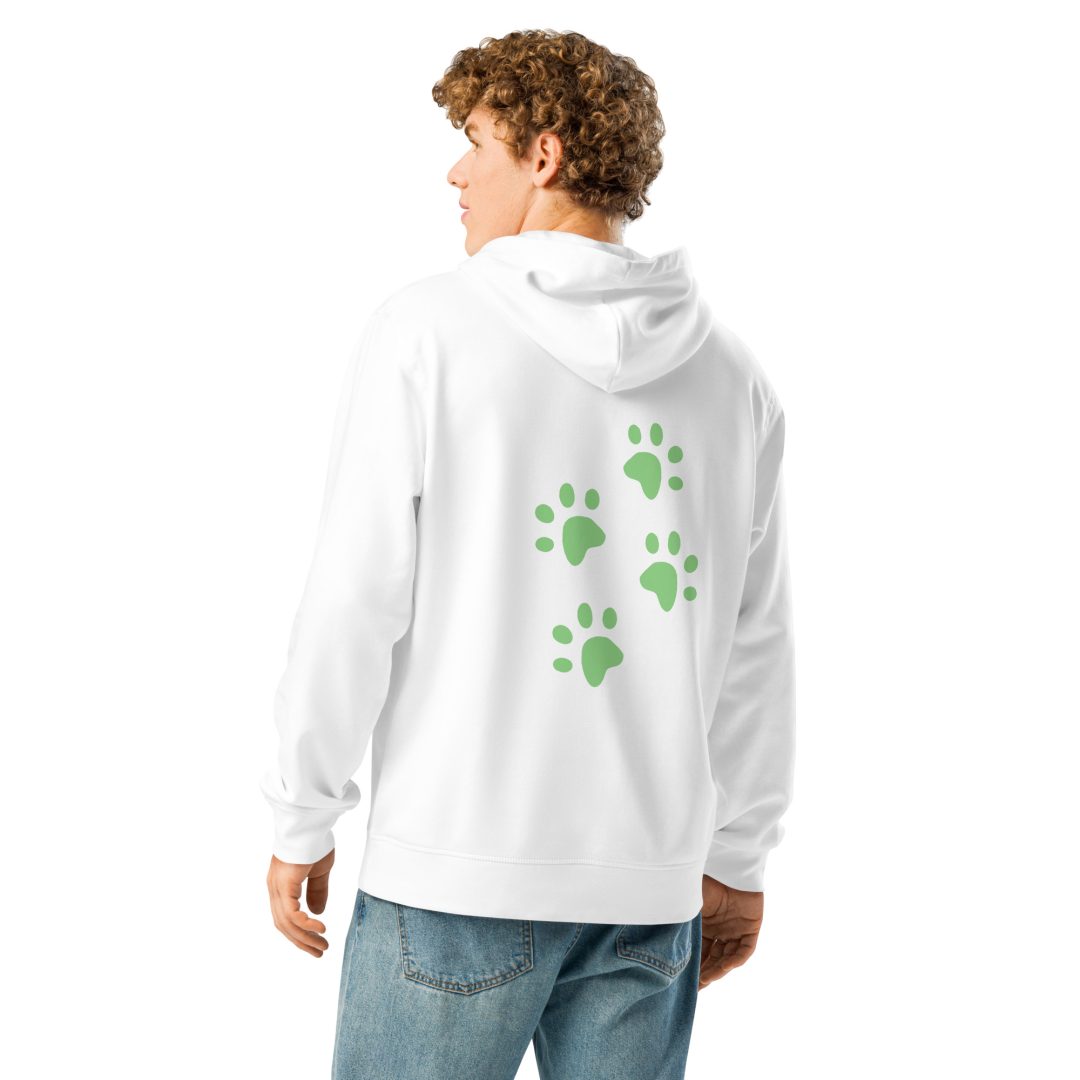 Paw prints Unisex organic hoodie - Image 6