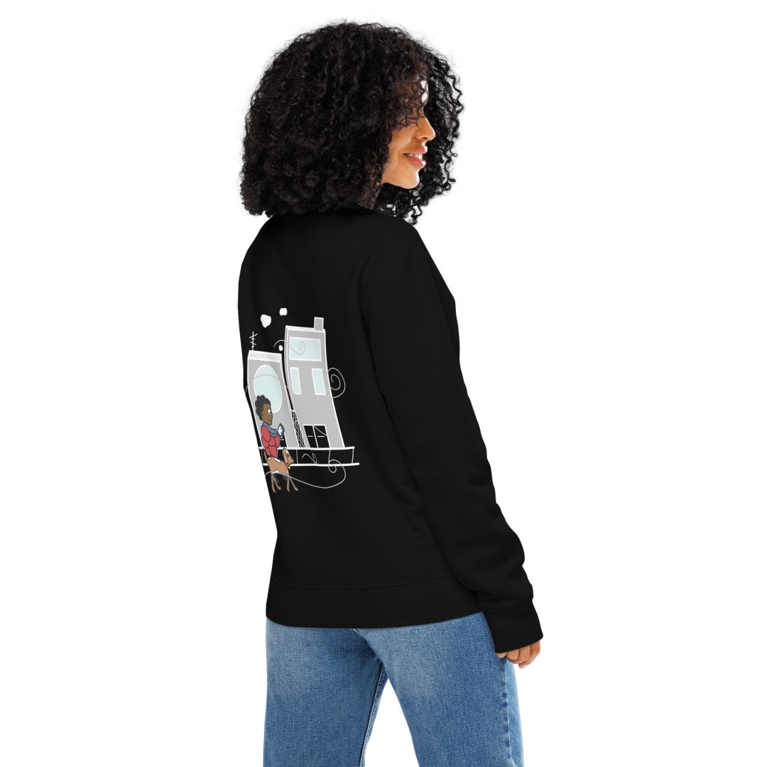 City Walk Unisex organic sweatshirt(Dark colors) - Image 2
