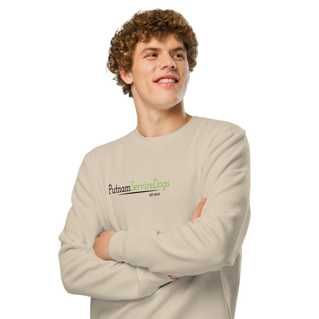 Super Hero Dog Unisex organic sweatshirt - Image 3