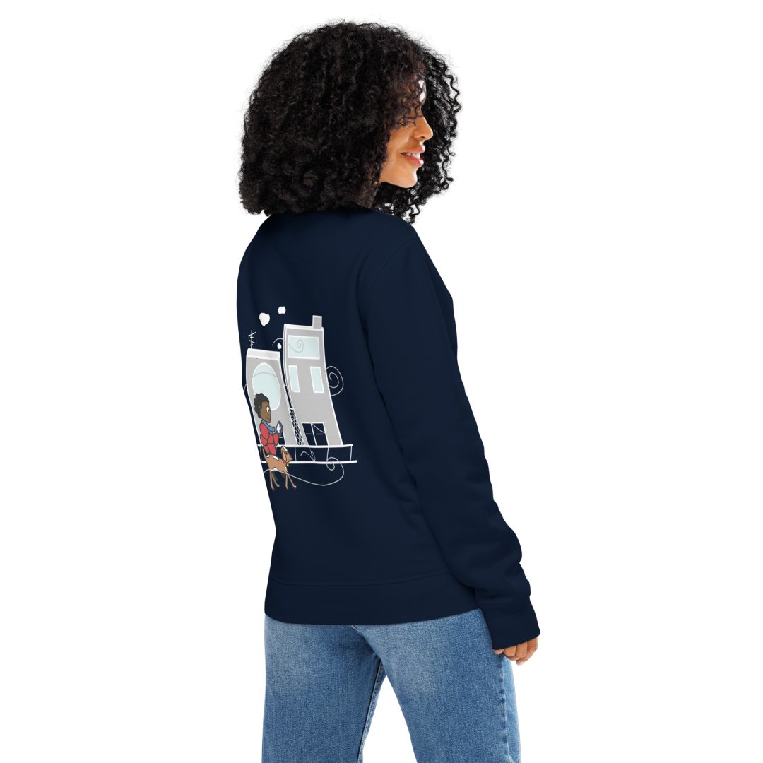 City Walk Unisex organic sweatshirt(Dark colors) - Image 5