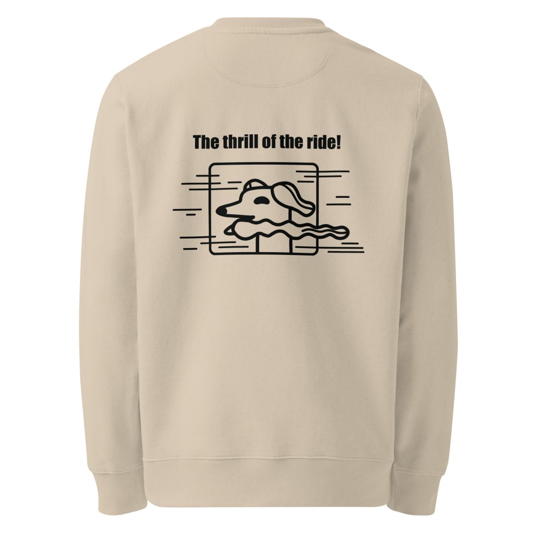 The Thrill of the Ride Unisex organic sweatshirt - Image 13