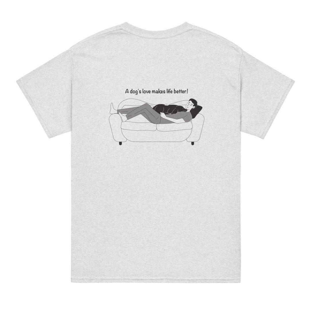 A dog's love makes life better unisex T-Shirt - Image 2