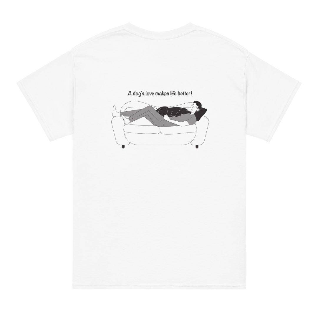 A dog's love makes life better unisex T-Shirt - Image 4