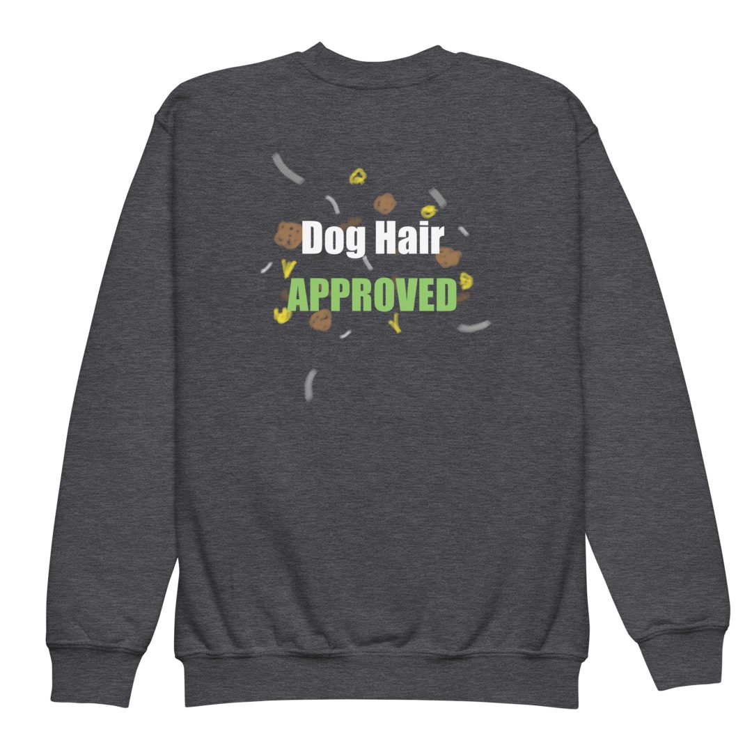 Dog Hair Approved Youth sweatshirt (Dark colors) - Image 6