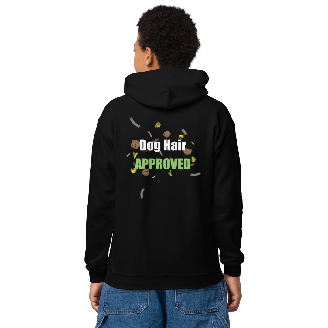 Dog Hair Approved Youth hoodie(Dark colors) - Image 4