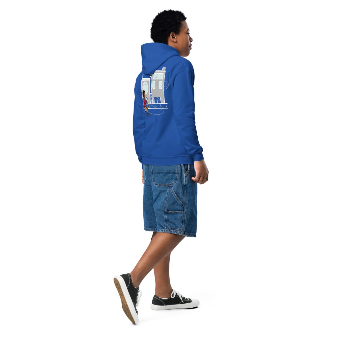 City Walk Youth hoodie (Dark colors) - Image 15