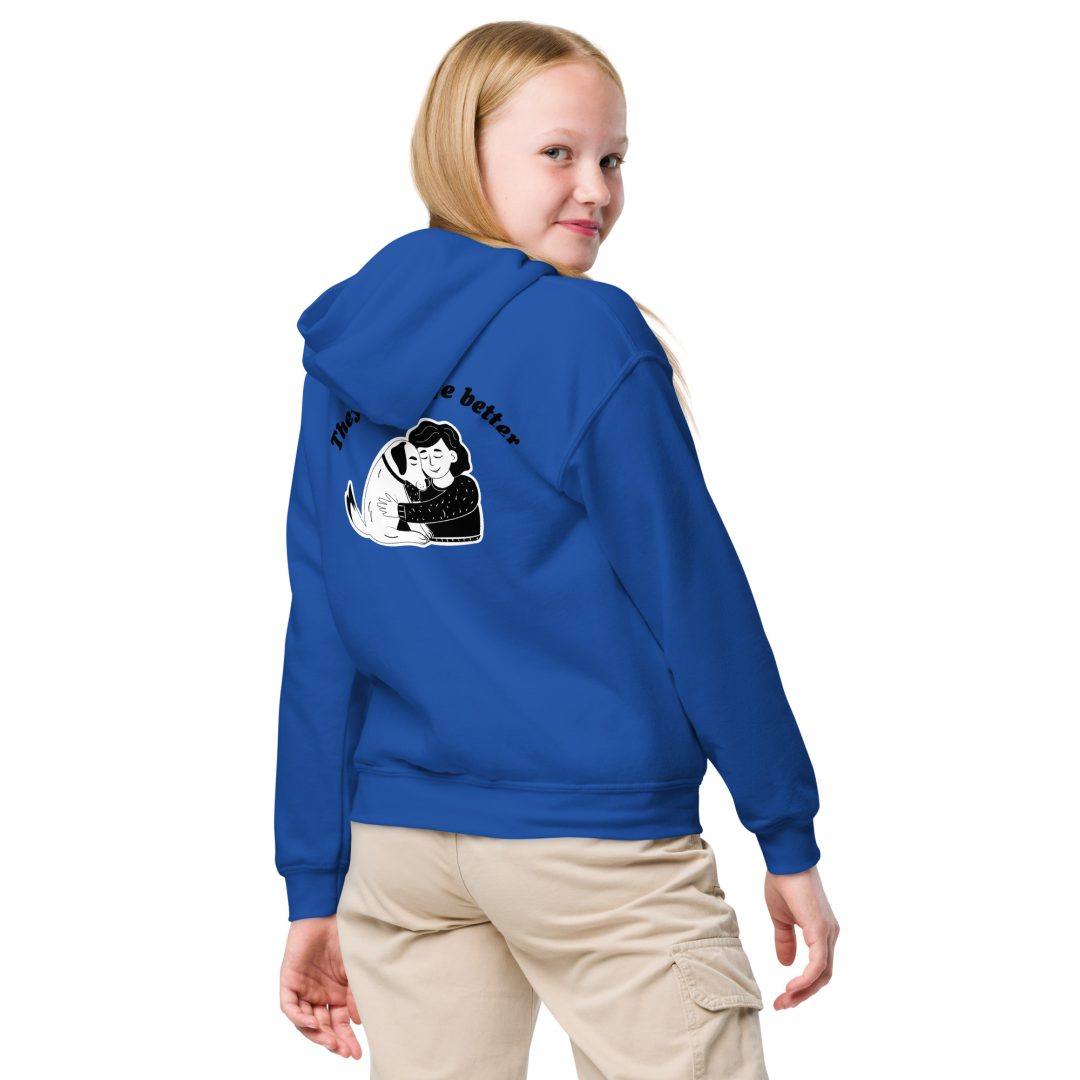 They Make Life Better Youth hoodie - Image 4