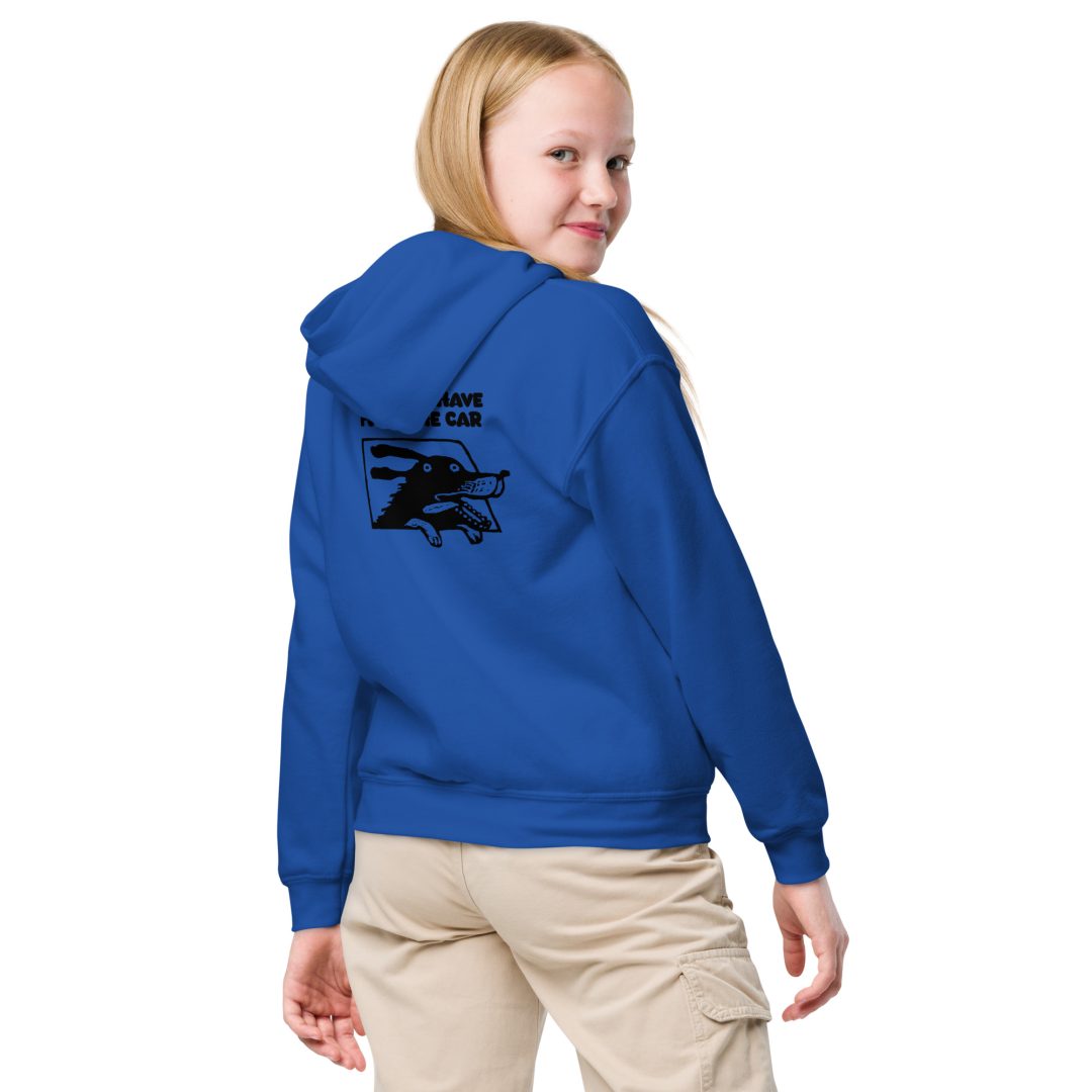 How dogs have fun in the car Youth hoodie - Image 4