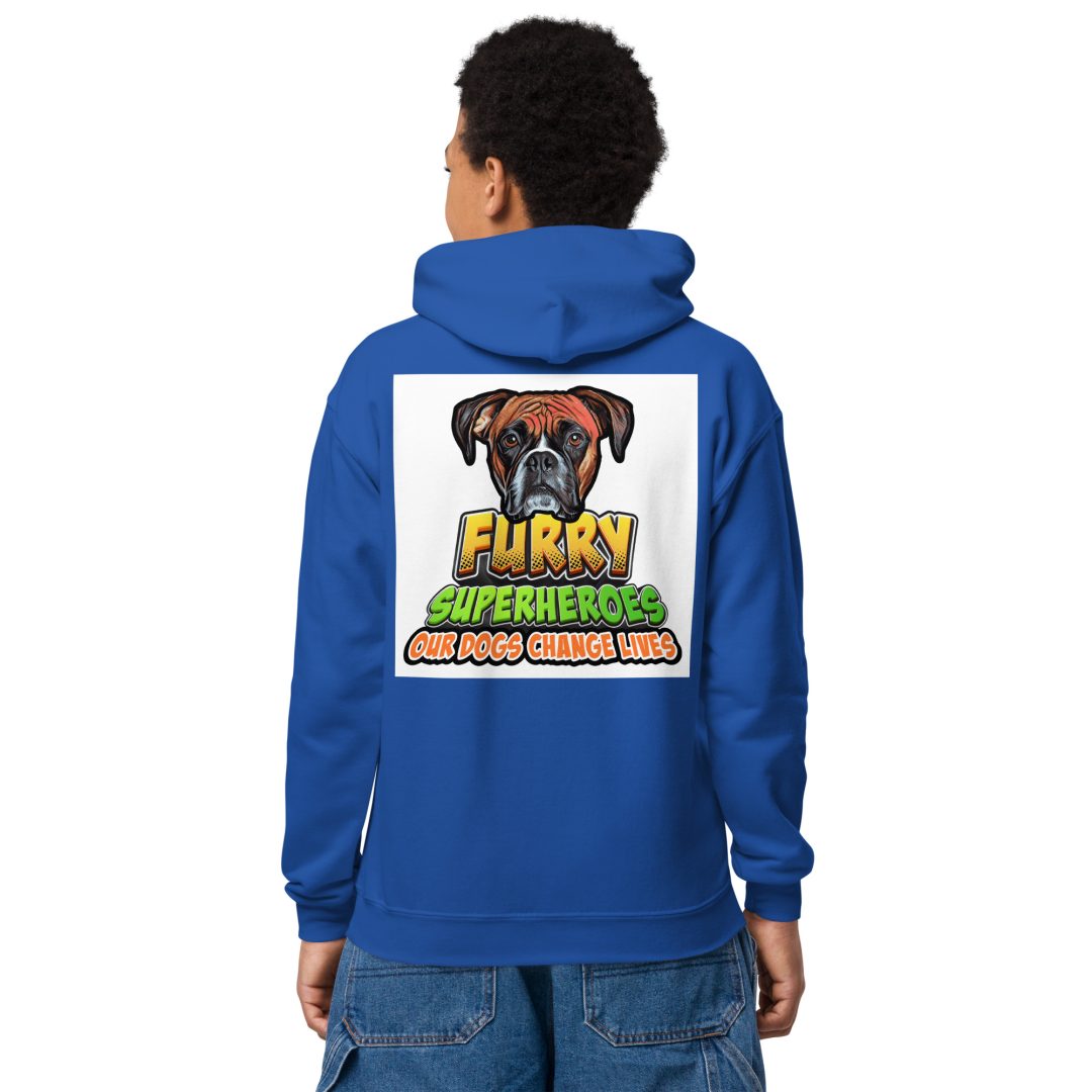 Furry Superheroes Youth hoodie - Image 4