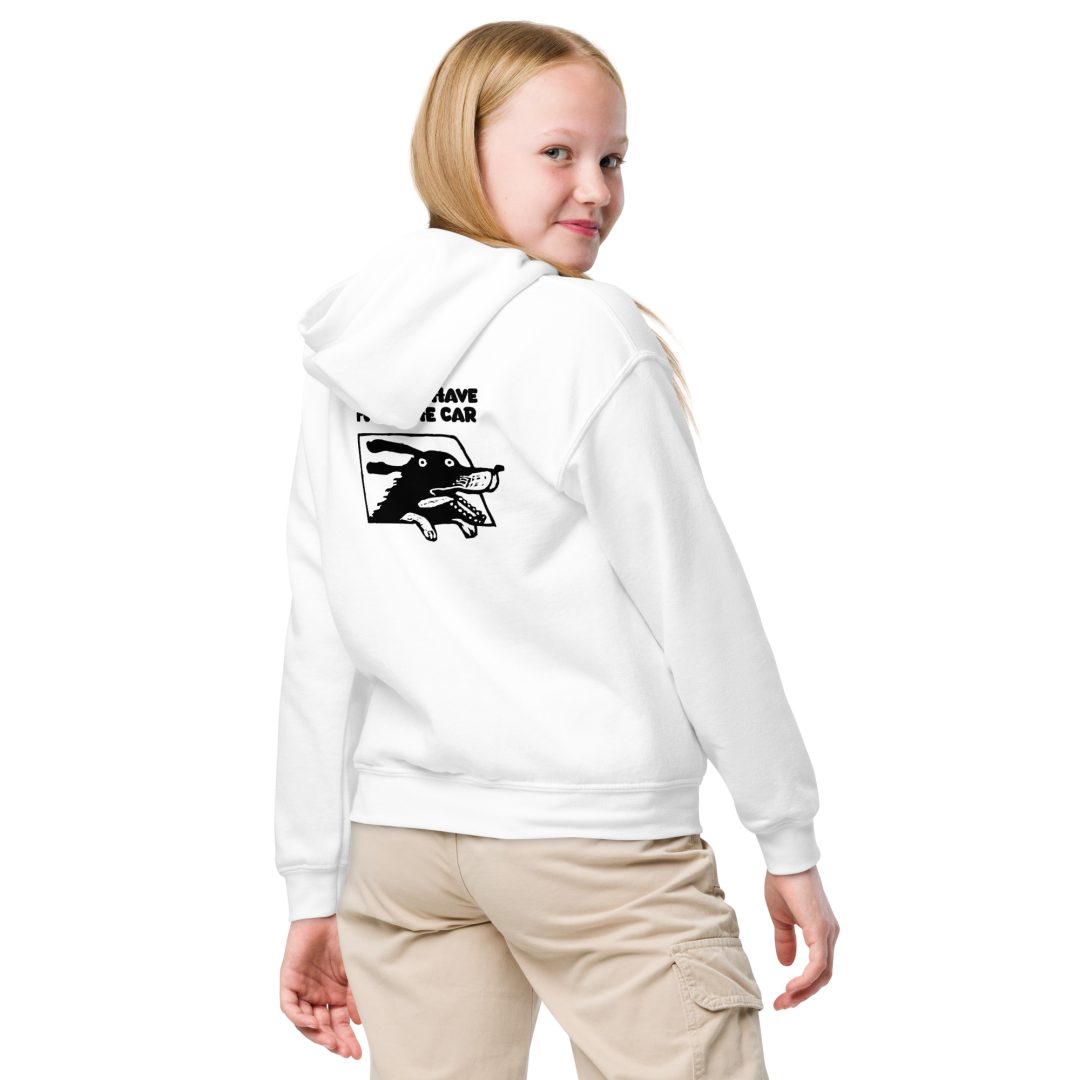 How dogs have fun in the car Youth hoodie - Image 8