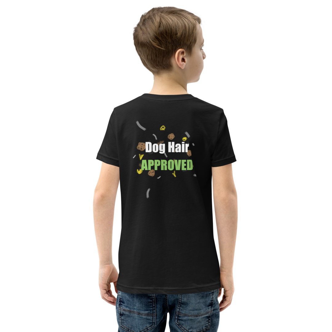 Dog Hair Approved Youth T-Shirt (Dark colors) - Image 4