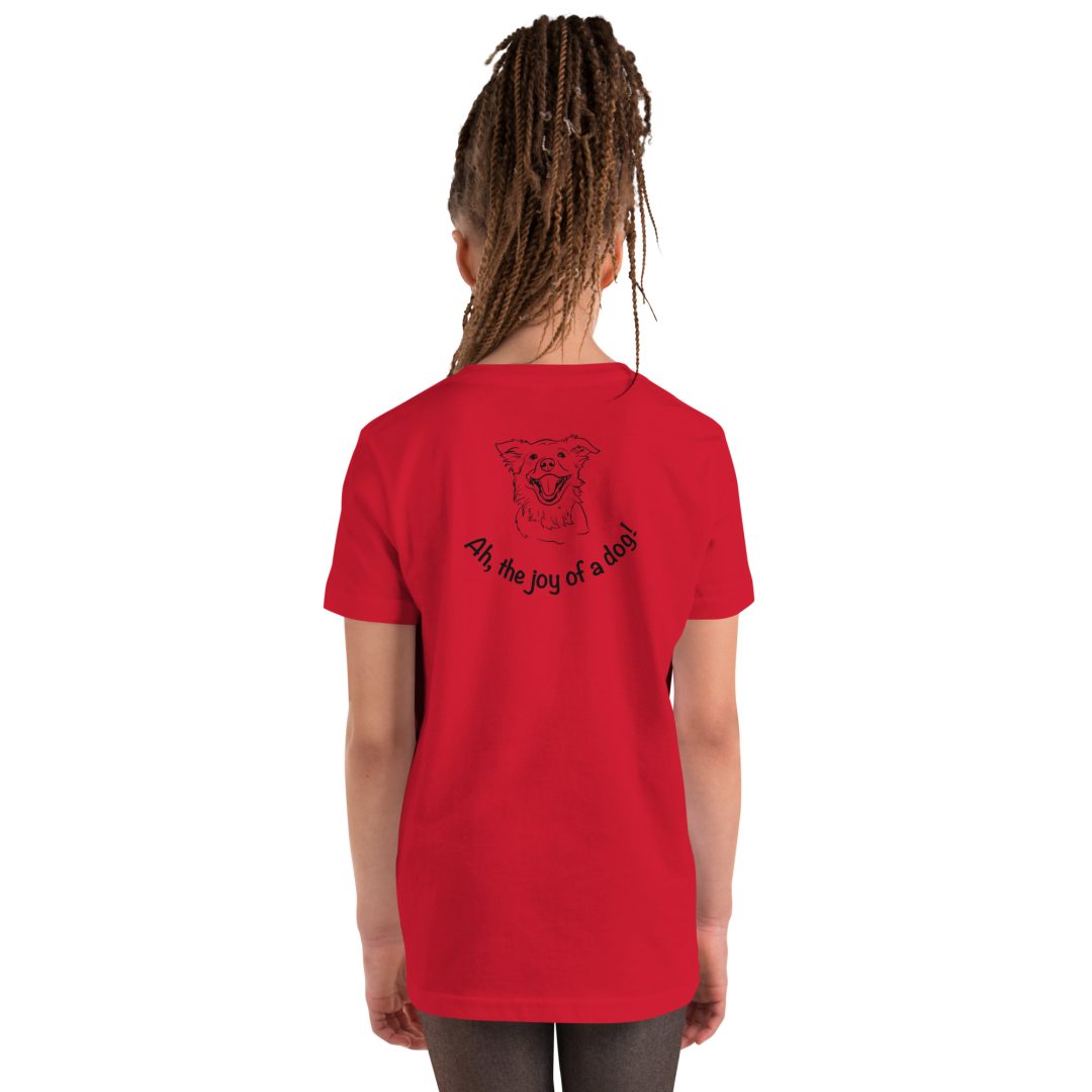 The Joy of a Dog Youth T-Shirt - Image 2