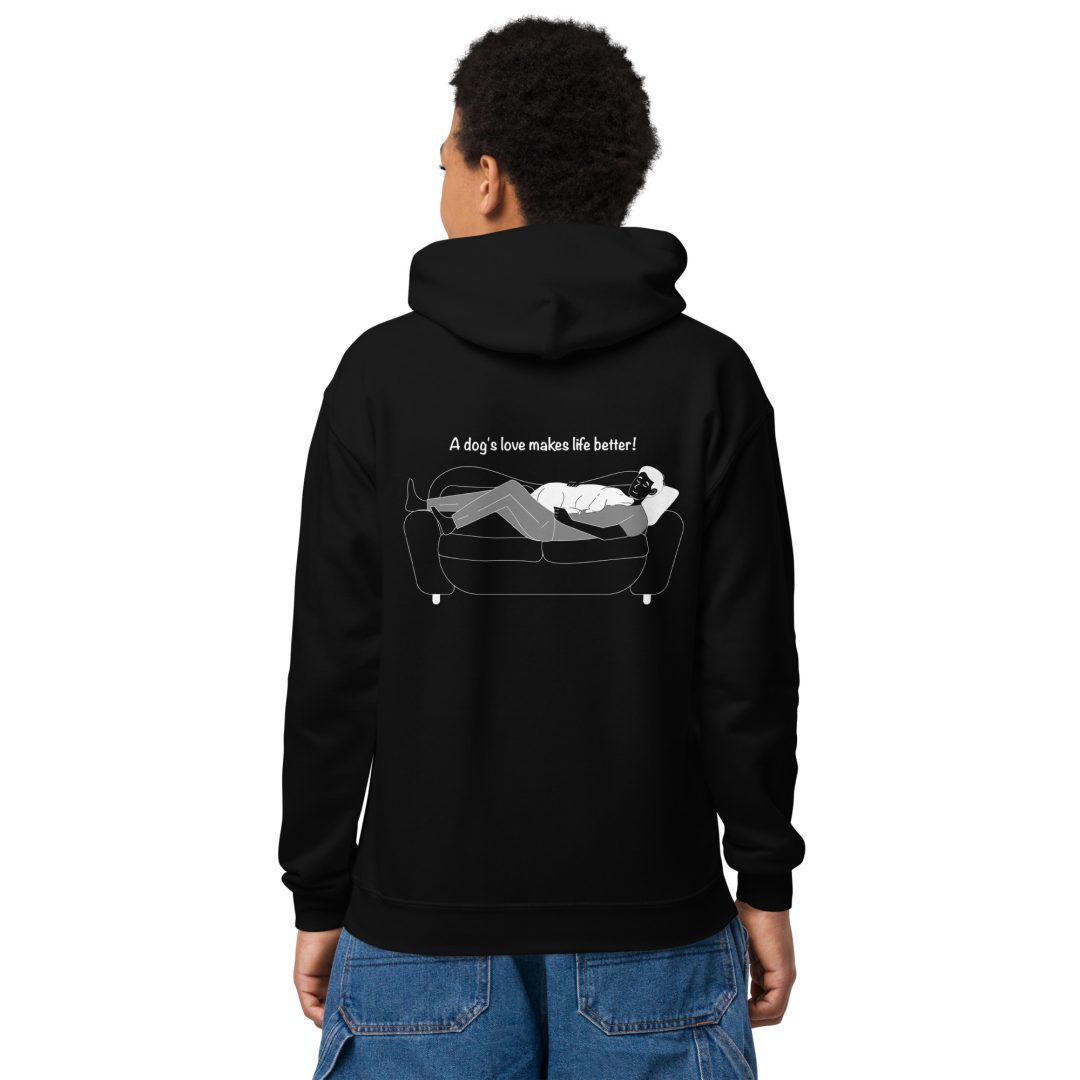 Man's Best Friend Youth hoodie - Image 4