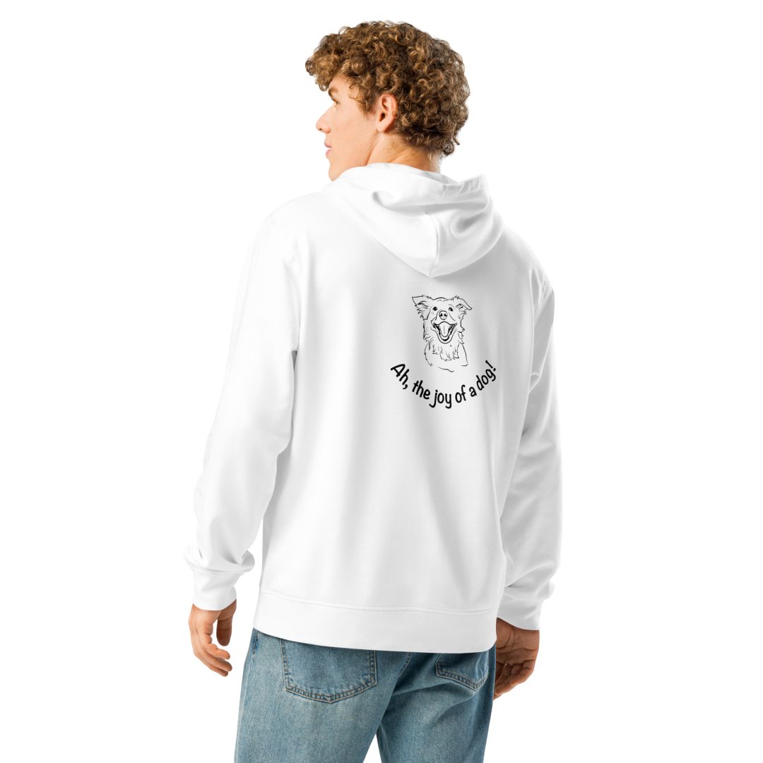 Joy of a Dog Unisex organic hoodie - Image 6