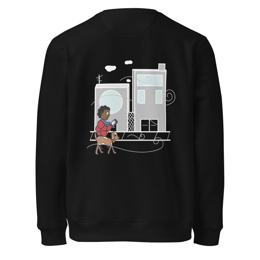 City Walk Unisex organic sweatshirt(Dark colors) - Image 12