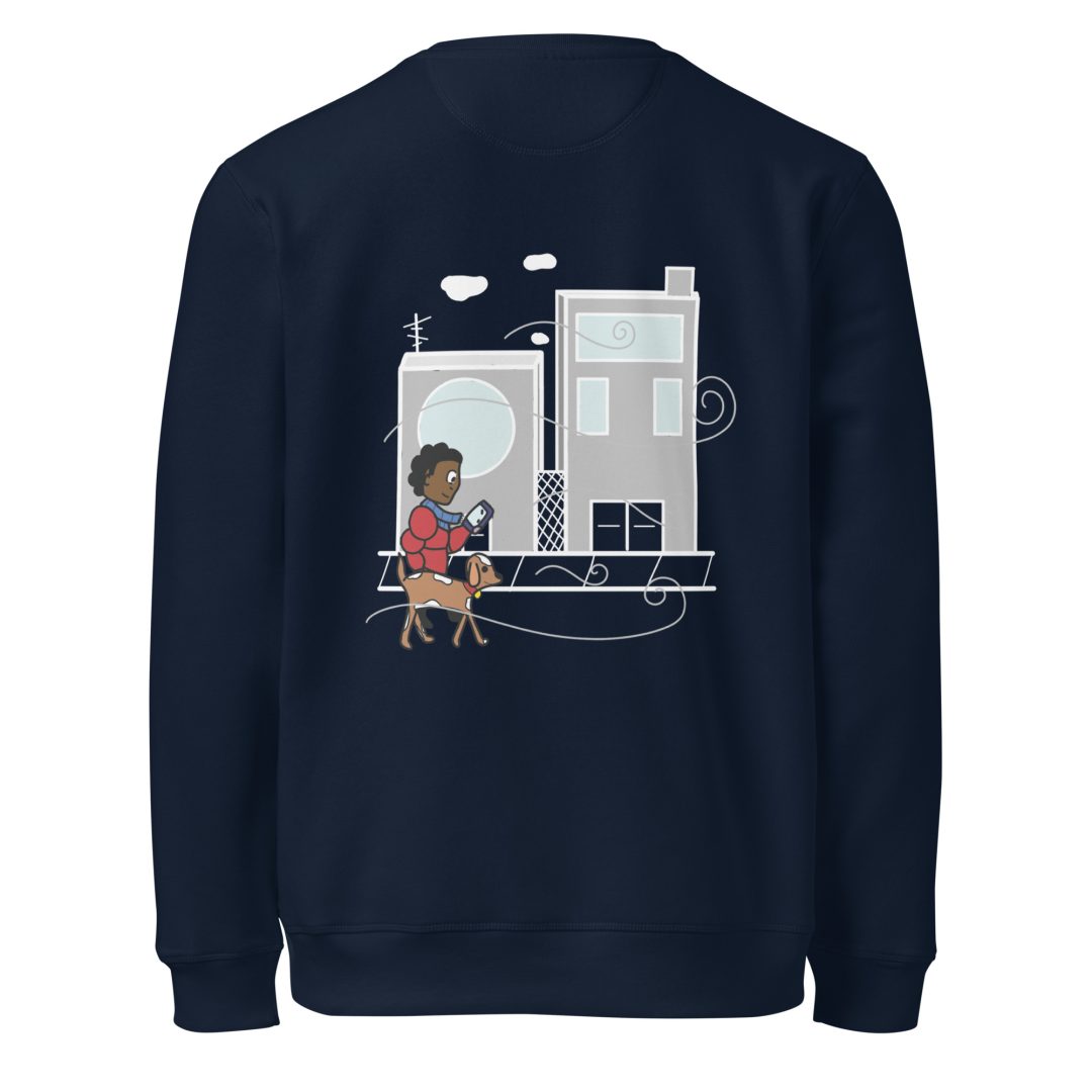 City Walk Unisex organic sweatshirt(Dark colors) - Image 16
