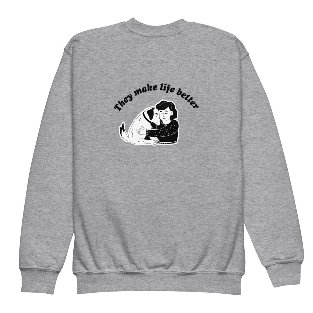 They Make Life Better Youth sweatshirt - Image 4