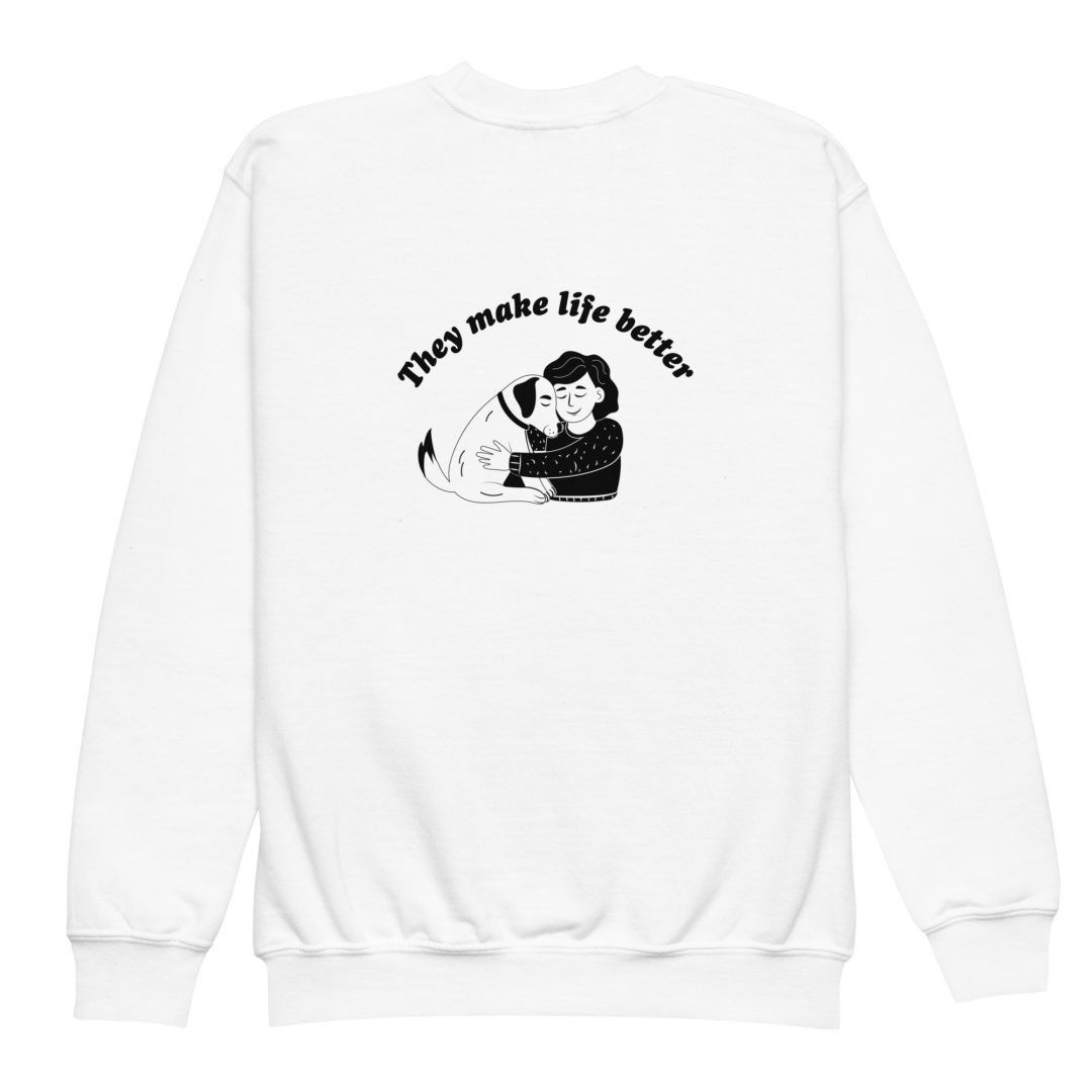 They Make Life Better Youth sweatshirt - Image 6