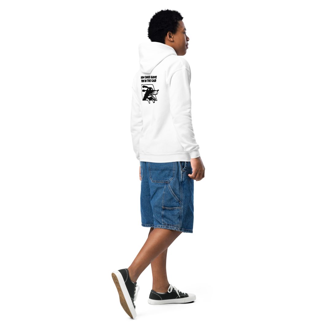 How dogs have fun in the car Youth hoodie - Image 16