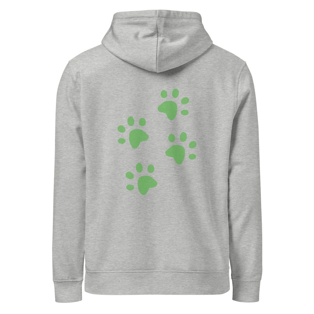 Paw prints Unisex organic hoodie - Image 5