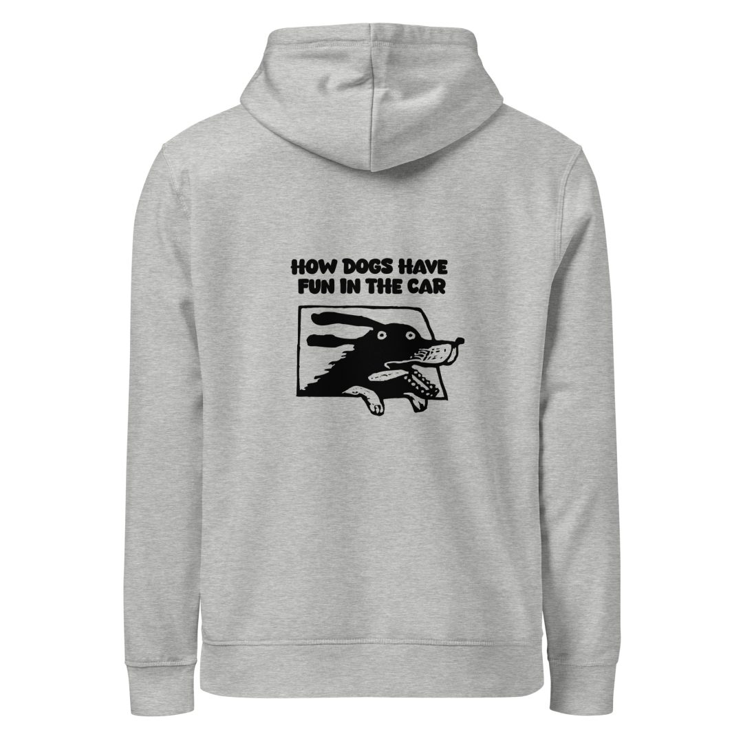 How Dogs Have Fun In the Car Unisex organic hoodie - Image 5