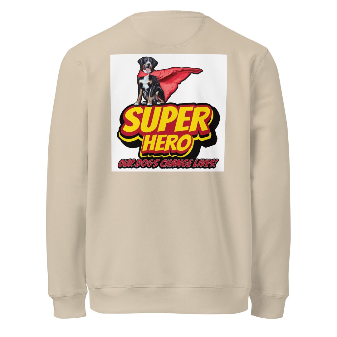 Super Hero Dog Unisex organic sweatshirt - Image 13