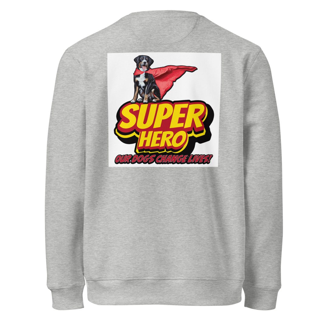 Super Hero Dog Unisex organic sweatshirt - Image 17