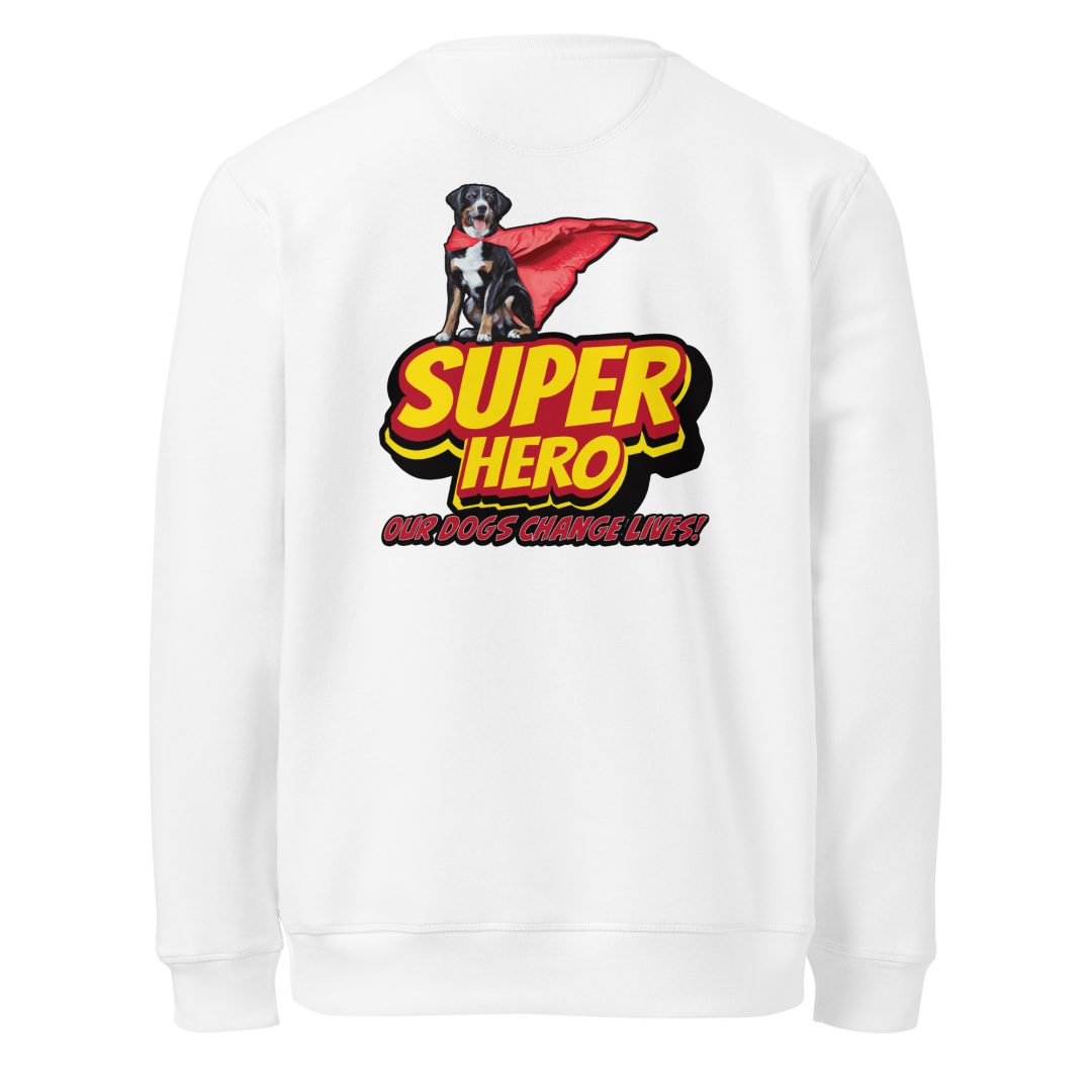 Super Hero Dog Unisex organic sweatshirt - Image 21