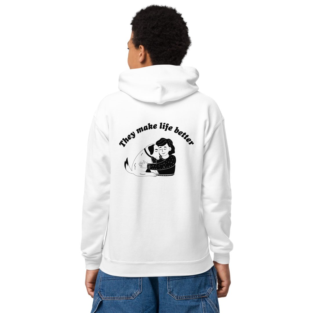 They Make Life Better Youth hoodie - Image 15